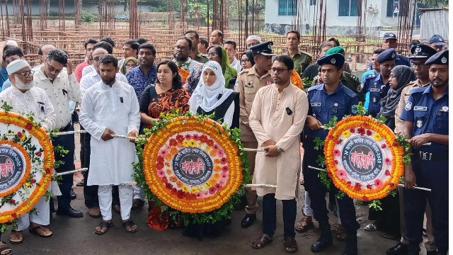 গোমস্তাপুরে ১৫ আগস্ট জাতীয় শোক দিবস পালন